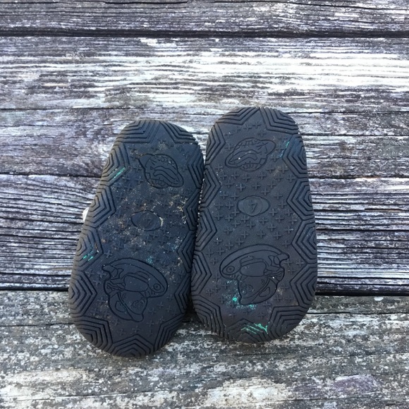 Little Rascals Boys Toddler Size 4 Navy Leather - Picture 6 of 7